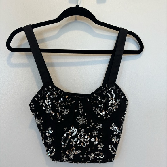 Zara beaded crop top - Picture 2 of 5